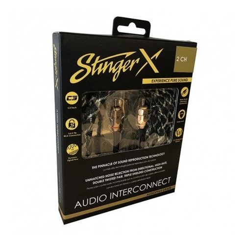 Stinger XI3217 X3 Series 2 Channel RCA Interconnect 17ft (5m)