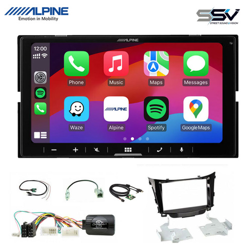 Alpine ILX-407A kit to suit Hyundai i30 2012-2016 GD, GD2  | GENUINE ALPINE FASCIA